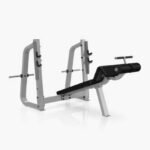 Decline Bench Press with Barbell Rack
